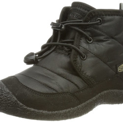 KEEN 男女通用 Howser 2 Quilted Mid Height Waterproof Comfy Durable 靴子 支撑弓形 BlackBlack 尺码8 Little Kid