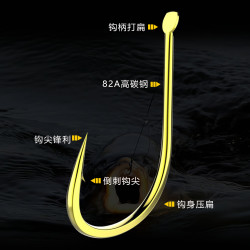 精品散装金海夕黑海夕有倒刺鱼钩日本钓钩鱼钩高碳钢垂钓钓鱼