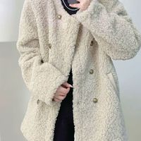 毛毛外套女秋冬季2026新款韩版气质高级感轻奢小香风加厚网红大衣
