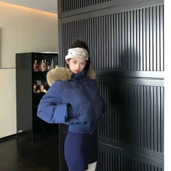 大毛领连帽可拆卸！复古风加厚棉服收腰显瘦加厚保暖短款棉服外套