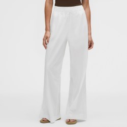 lululemon LuluLinen 女士高腰宽松剪裁长裤 *短款丨lululemon丨LW5IJHS
