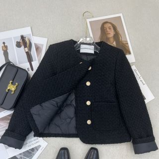 冬季加厚双排小香风短款外套女秋冬新款高级名媛粗花呢小个子上衣