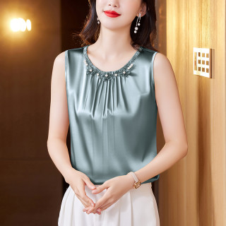 2026宽松感大码吊带女款背心白色内搭新款夏季薄款无袖上衣BH1705