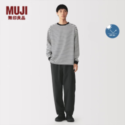 無印良品 MUJI 男式 不易沾水 防紫外线 轻便裤男士长裤子男装秋季 AE13DA6A 黑色 S (165/72A)