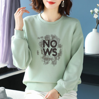 衣服感超好看女长袖卫衣圆领2026爆款时尚洋气春秋宽松慵懒风外套
