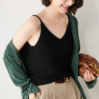 内搭女款新款2026在这儿V领上衣内搭背心夏季吊带宽松薄款不会透