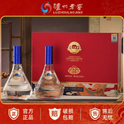 泸州老窖 龙凤銮礼盒 52度浓香型白酒纯粮食酒 中秋节送礼宴请酒席自饮白酒 52度 500mL 2瓶 （含礼袋）