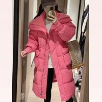 ·现货《玫粉佳人》中长款加厚棉服外套