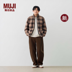 無印良品 MUJI 男式 灯芯绒 茧型裤 男士长裤子男装26年秋季新品 AE14CC6A 深棕色 L