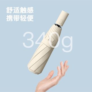 优达斯 24骨全自动黑胶防紫外线晴雨伞