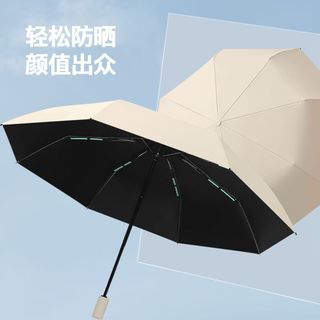 优达斯 24骨全自动黑胶防紫外线晴雨伞