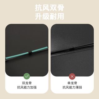 优达斯 24骨全自动黑胶防紫外线晴雨伞