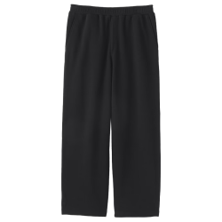 無印良品 MUJI AB1S9A6A 双层织宽版裤 黑色 L