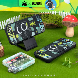 极想 保护壳罗小黑正版联名ns保护套硬壳便携防摔游戏卡带收纳盒亚克力卡盒卡通周边配件 ns罗小黑壳