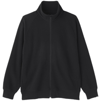 MUJI 無印良品 AB1S8A6A 双层织拉链夹克衫 黑色 L