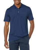 Brooks Brothers 男式高性能弹力短袖纯色 Polo 衫 蓝色色 Small