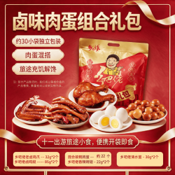 乡吧佬 卤味零食大礼包 全荤辣卤 礼盒整箱 旅途小食