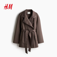 H&M 束腰 女士风衣 M 165/96