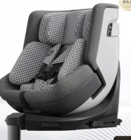 虎贝尔 E360pro 安全座椅 0-12岁 棋盘格灰