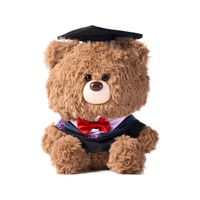 名创优品 吉福特熊守护系列学士服坐姿公仔