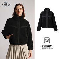WOLSEY 男女款立领抓绒衣