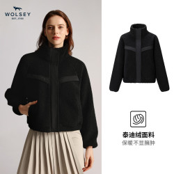 WOLSEY 男女款立领抓绒衣