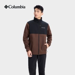 Columbia 都市户外男子拒水防风徒步内里抓绒保暖软壳衣外套WE6044