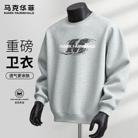 马克华菲 重磅棉圆领卫衣 灰色 XL