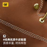 CAT P721411M3EDC 牛皮工装靴 棕黄 40码