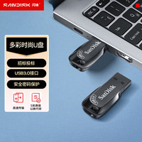 闪迪 至尊高速系列 酷邃 CZ410 USB 3.0 U盘 黑色 64GB USB-A