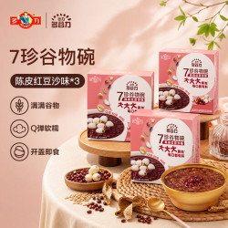 多力 多谷力7珍谷物碗 陈皮红豆沙味168g*3碗