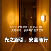 艾勒丝汀 声控小夜灯夜间老人婴儿喂奶人体智能感应灯  顶配款+常亮带开关    双色可选
