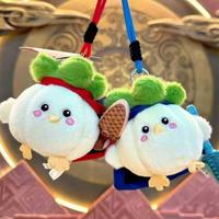 1 武汉文创蒜鸟发声玩偶纪念品搞怪蒜鸟毛绒公仔钥匙扣挂件 蒜鸟