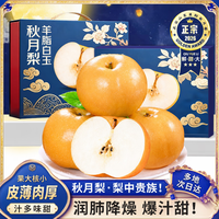 悠轶 山东莱阳秋月梨 8-12枚 净重4.5斤