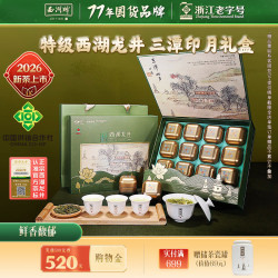 西湖 2025新茶绿茶西湖龙井茶叶明前特级150g礼盒端午节博物馆联名 三潭印月-特级西湖龙井150g