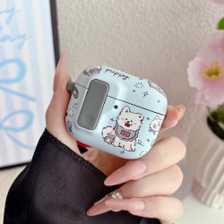 漫画师 适用Airpods5代耳机套保护套卡通小狗airpods5无线蓝牙耳机壳苹果第五代磨砂硅胶弹盖锁扣防摔壳