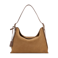 CHARLES & KEITH SL2-40782922-1 绒面牛皮革 棕色 L 女士单肩包