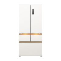 美菱 BCD-520WFP9CIZXG1 法式多门冰箱 520L 自动制冰 双系统 零嵌入式