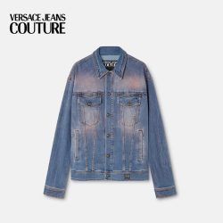 VERSACE JEANS COUTURE 男士丹宁夹克