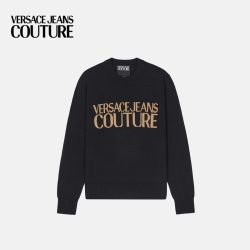 VERSACE JEANS COUTURE 男士提花针织套头衫
