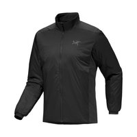 ARC'TERYX 自营欧洲直邮ARCTERYX始祖鸟 ATOM男士黑色尼龙抓绒拉链夹克外套