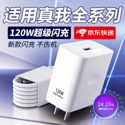 详致 适用真我GT7Pro充电器头120W超级闪充Realme真我GT7Pro竞速版GT6手机充电头GTNeo6快充头充电套装