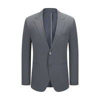 雅戈尔 西服男春夏休闲西服隐形格纹柔软舒适 蓝灰