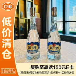 汾酒 汾享世界水晶汾国际版玻汾53度500ml  2瓶 国际版中秋送礼