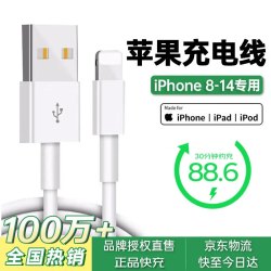 闪星 适用苹果13/14充电线iPhone8-14Pro/Max/ipad快充数据线lightning车载USB接口carplay