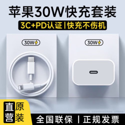 原装 苹果充电器30W适配原装快充套装iphone14/13/16promax/pro/plus手机12充电头