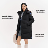 波司登 及膝女款经典百搭可脱卸帽90绒羽绒服B260245158