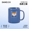 三浅 憨太郎陶瓷咖啡杯 400ml 天空蓝