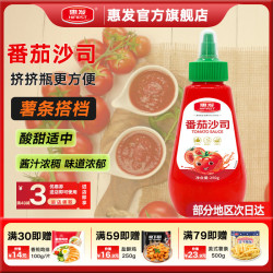 惠发 番茄酱披萨酱家意面薯条酱烘焙调料挤压瓶番茄沙司 惠发瓶装番茄沙司250g