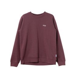 FILA ONE POINT 空气层卫衣 长袖衫宽松圆领休闲运动打底上衣运动衫  CE6FBW039